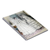 ヴィンテージブライダルブライドアンティークホワイト結婚ズ ノートブック (右側)