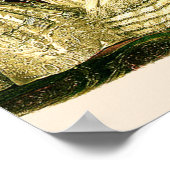 ヴィンテージブライダルブライドアンティークホワイト結婚ズ ポスター (角)