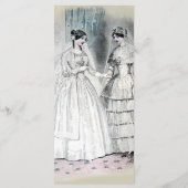 ヴィンテージブライダルブライドアンティークホワイト結婚ズ メニュー (裏面)