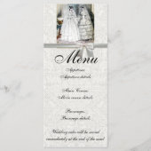 ヴィンテージブライダルブライドアンティークホワイト結婚ズ メニュー (正面)