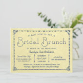 ヴィンテージブライダルブランチブライダルシャワー招待状 招待状 (スタンド正面)