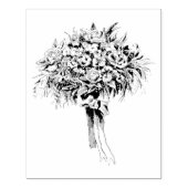 ヴィンテージブライダルブーケラバーアートスタンプ ラバースタンプ (インプリント)