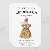ヴィンテージブライドズメイド 招待状 (正面/裏面)