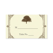 ヴィンテージブラウンオークツリークリー結婚ム座席表