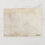 ヴィンテージブラウンオークツリー秋の結婚式テーブル番号 ポストカード (裏面)