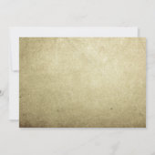 ヴィンテージブラウンオールド紙結婚式招待状 招待状 (裏面)