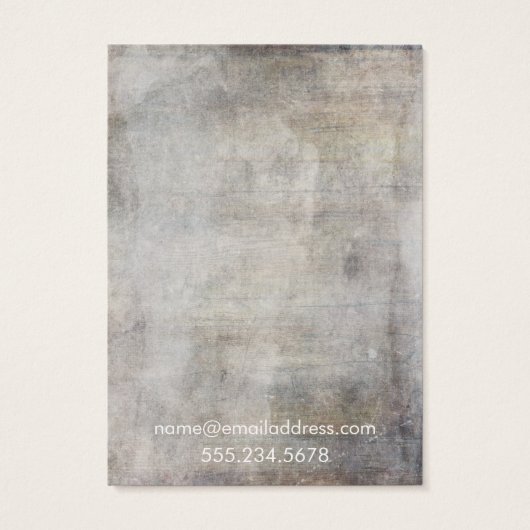 ヴィンテージブラウンズグランジネックレスホルダー表示カード (裏面)