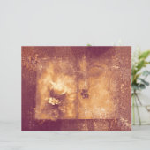 ヴィンテージブラウンセピアフローラ古いアンティークテクスチャ (スタンド正面)