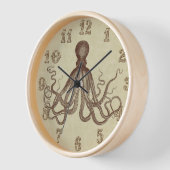 ヴィンテージブラウンタコビーチハウス航海の 壁時計 (傾斜)