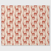 ヴィンテージブラウントナディアクリスマステーマ ラッピングペーパー (フラット)