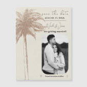 ヴィンテージブラウンパームツリービーチ日付の保存 (正面)