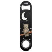 ヴィンテージブラウンフクロルネックレスクレセントムーンスターズ スピード栓抜き (正面)