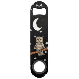 ヴィンテージブラウンフクロルネックレスクレセントムーンスターズ スピード栓抜き