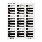 ヴィンテージブラウンフクロルネックレスクレセントムーンスターズ ラベル (フルシート)