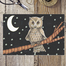 ヴィンテージブラウンフクロルネックレスクレセントムーンスターズ 薄葉紙