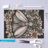 ヴィンテージブラウンモス自然愛好家デイジーデイジー 薄葉紙 (クラフト)