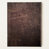 ヴィンテージブラウンレザー プランナー手帳 (裏面)