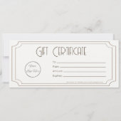 ヴィンテージブラウンロゴのギフト券 (裏面)