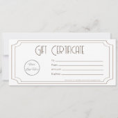 ヴィンテージブラウンロゴのギフト券 (裏面)