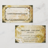 ヴィンテージブラウン及びタンの華麗さの紙の名刺 名刺 (正面/裏面)