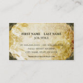 ヴィンテージブラウン及びタンの華麗さの紙の名刺 名刺 (裏面)