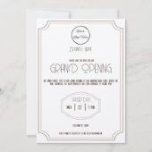 ヴィンテージブラウン多用途ブティックビジネスイベント 招待状 (正面)