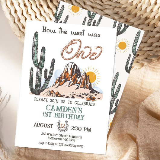 ヴィンテージブラウン西は一つの誕生日だった 招待状