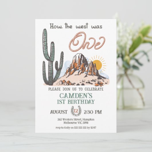 ヴィンテージブラウン西は一つの誕生日だった 招待状 (スタンド正面)