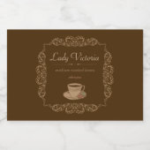 ヴィンテージブラウン オーダーメイドコーヒー フードラベル (シングルラベル)