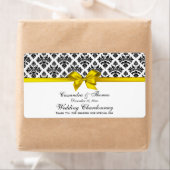 ヴィンテージブラクホットダマスクイエローHワインボトルラベル ラベル (インサイチュ)