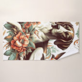 ヴィンテージブラケフランセイラストレーション バスタオル (バスタオル)