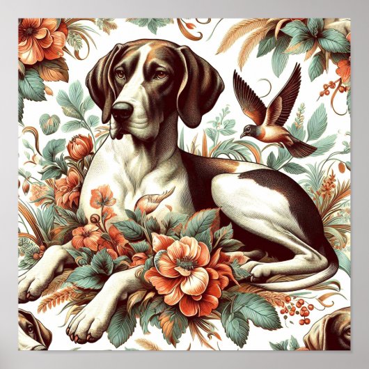 ヴィンテージブラケフランセイラストレーション ポスター (正面)