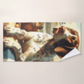 ヴィンテージブラケ絵画フランセ バスタオル (バスタオル)