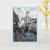 ヴィンテージブラザー誕生日 カード (黄色い花)