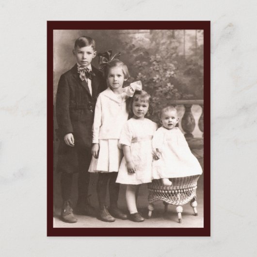 ヴィンテージブラザー&シスター ポストカード (正面)