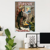 ヴィンテージブラシ、King of Wizards 1915 ポスター (ホームオフィス)