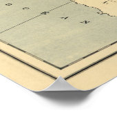 ヴィンテージブラジルの物理地図(1886年) ポスター (角)