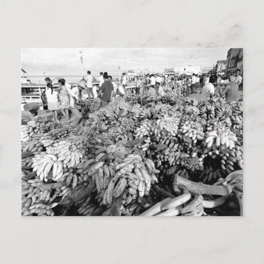 ヴィンテージブラジルマナウス川市場 ポストカード (正面)