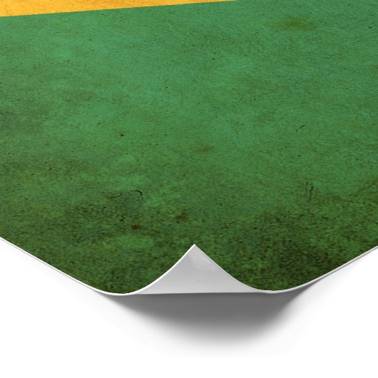 ヴィンテージブラジル国旗 ポスター (角)