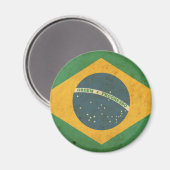 ヴィンテージブラジル国旗 マグネット (正面/裏面)