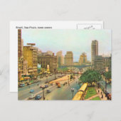 ヴィンテージブラジル、サンパウロの市民会館 ポストカード (正面/裏面)