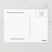 ヴィンテージブラジル、サンパウロの市民会館 ポストカード (裏面)