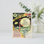 ヴィンテージブラストオフゲーム広告はがき ポストカード (スタンド正面)