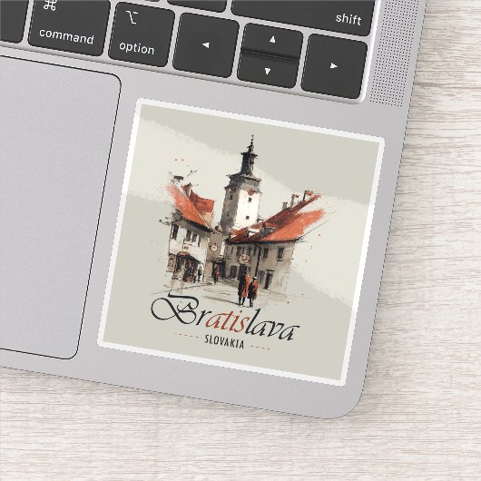 ヴィンテージブラチスラバスロバキア旅行、旧市街タワー シール (詳細)