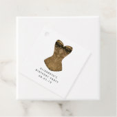 ヴィンテージブラックおよび金ゴールド（紋章の）フラ・ダ・リマスカレード フェイバータグ (インサイチュ)