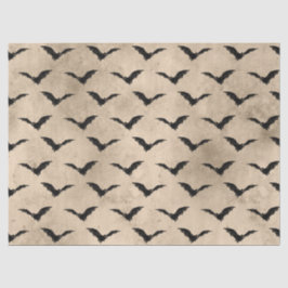 ヴィンテージブラックこうもりハロウィーンデクページ 薄葉紙