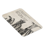 ヴィンテージブラックしだれ柳Save The Date マグネット (右側)