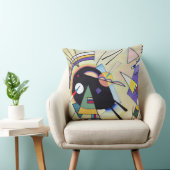 ヴィンテージブラックとバイオレット – カンディンスキーモダンアート クッション (椅子)