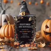 ヴィンテージブラックの衣装とカクテルで怖い夜を演出 シーズンカード