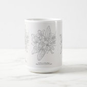 ヴィンテージブラックアンドホワイトカリフォルニアバラベイ モーフィングマグカップ (中央)